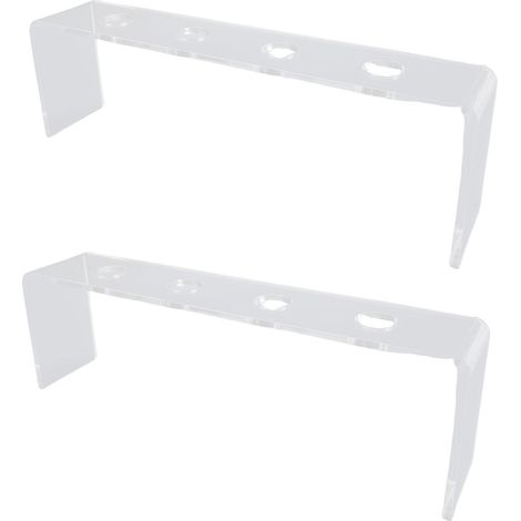 Senza Marca Portatappi Vino 4 Slot – Acrilico Trasparente 25x7,5 cm Robusto – Design Elegante e Moderno – Ideale per Bar e Cucina (1/5)