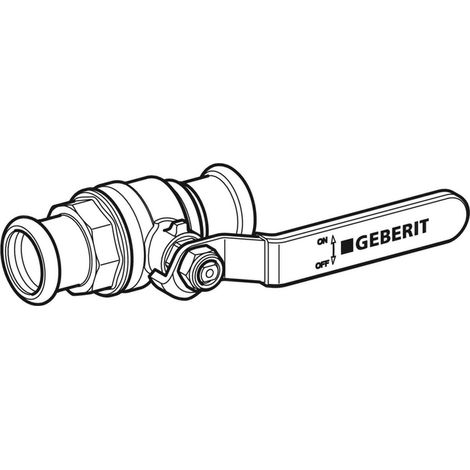 Mapress Aufputz-Absperrventil mit Betätigungsgriff d54mm 94928