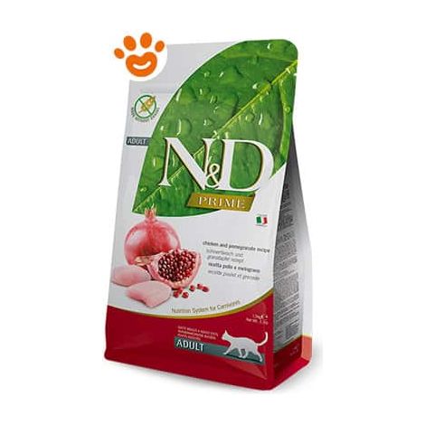 Farmina Cat N&D Prime Adult Grain Free Pollo e Melograno - Farmina Cat N&D Prime Adult Grain Free Pollo e Melograno - Sacco Da 5 Kg