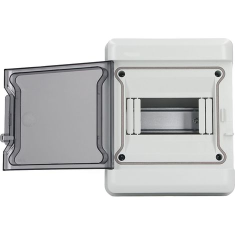 Boîtier de distribution 6 voies étanche IP65, résistant à la poussière et à l'eau, pour usage intérieur et extérieur. (1/5)