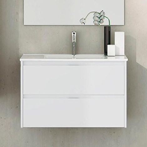 Conjunto de Baño MIZAR 60 CM BLANCO BRILLO (1/3)