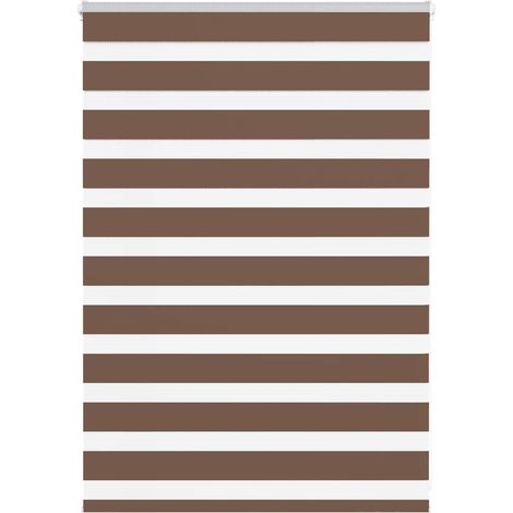 Doppelrollo Braun 100x100 cm Stoffbreite 95,9 cm Polyester