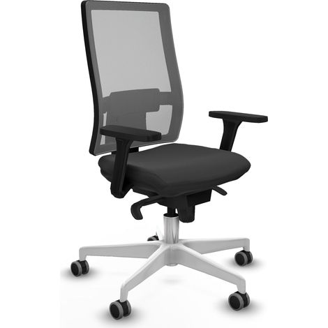 Sedia da ufficio piqueras y crespo Horna grigio tessuto mesh