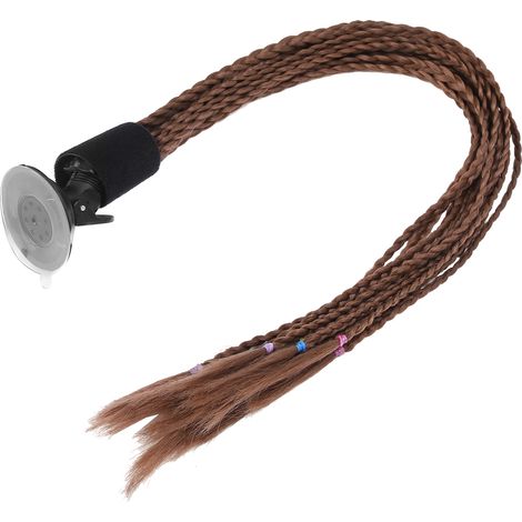 Motorradhelm mit Befestigungssystem für voluminöse Frisuren, inklusive Saugnapf, Farbe: Braun. (1/5)