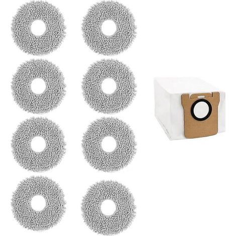 8er-Pack Wischmopp-Pads für Dreame L10S Ultra, waschbare Wischmopp-Pads für Dreame L10 Ultra / L10S Pro / L10S Ultra Saugroboter