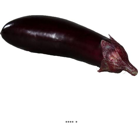 Aubergine en mousse artificielle très réaliste H 19 cm (1/3)