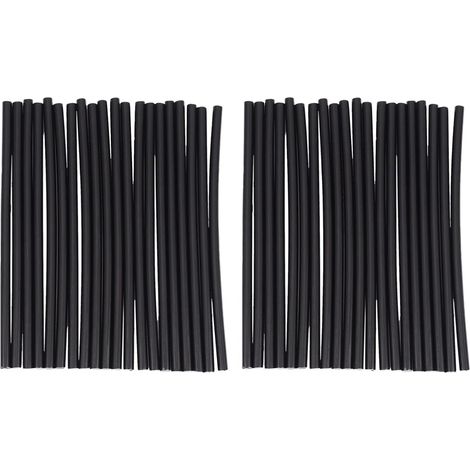 Outils de Bricolage Accessoires de Reparation de 40 Pcs 200mm Batons de Colle Thermofusible Noir 7mm (1/5)