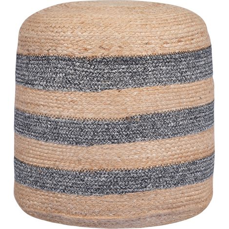Nordlys - Pouf Bout de Canapé en Jute Naturelle avec Rangement (1/5)