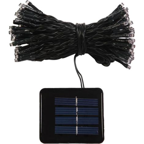 22m Guirlande Lumineuse Solaire à LED de Étanche pour Décoration Extérieure Noël Mariage Anniversaire Panneau Solaire Inclus Lumière Multicolore [Classe énergétique A+]