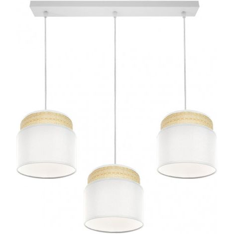 Regleta Kandy 3xe27 Natural/blanco Regx68x19 Cm (1/4)