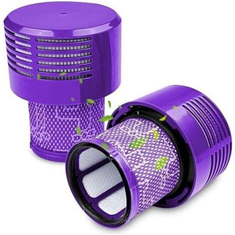 2 Pack Filtre Compatible avec Dyson V10, Filtre Aspirateur Accessoire, Cyclone Aspirateur Pièce de Rechange pour Filtre À Vide Lavable Compatible, Total Clean, Lavables Remplacer (1/4)