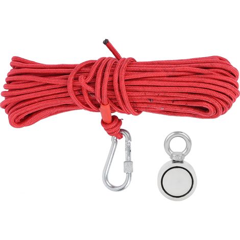 Aimant de récupération sous-marin double face, anneau simple, charge max 80 kg (176 lbs), modèle D48-3. (1/5)