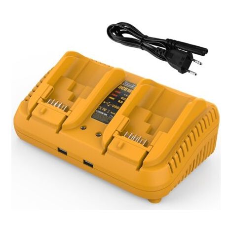 VURAHOME - 12V-18V Chargeur Double Port de Rechange pour Chargeur DCB102 Compatible avec Les Batteries 18V et 12V Max(Batterie Non Incluse) (1/4)