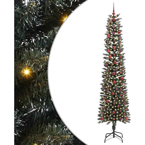 Árbol de Navidad artificial Verde 240 cm PVC, Plástico y Acero vidaXL (1/5)