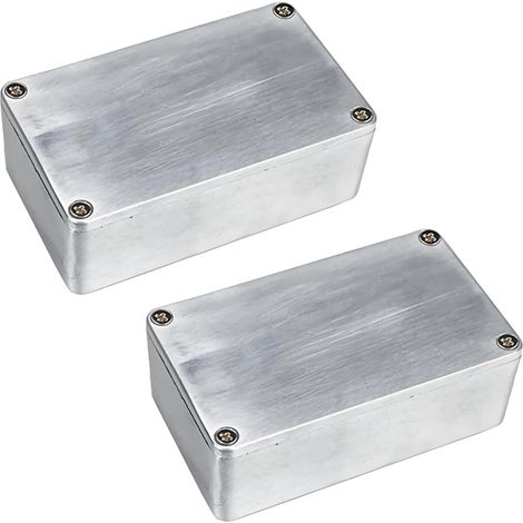 Effektpedalgehäuse – 2-teilig – Aluminium-Druckguss – IP54 wasserdicht – für DIY-Gitarren – 100 x 50 x 26 mm (1/5)