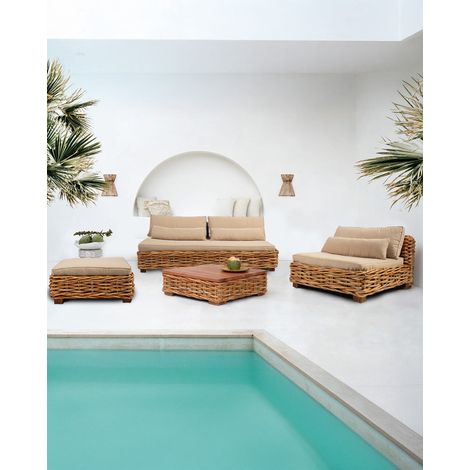 Sunda - Salon de jardin en rotin tressé (1/5)