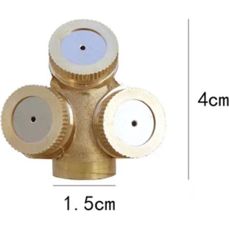 Buse d'atomisation 3 têtes, filetage intérieur M14x1.5, jets simples ou doubles, pulvérisateur haute pression pour nettoyage