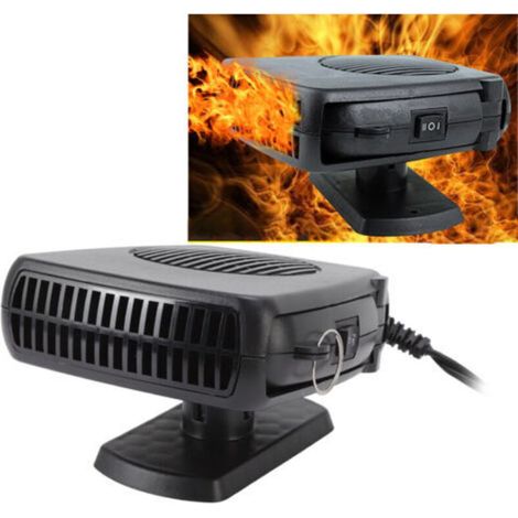 [NEVER USED] 150W 24V car heater, defrosting with cooling function, black electric heater fan, cigarette lighter plug