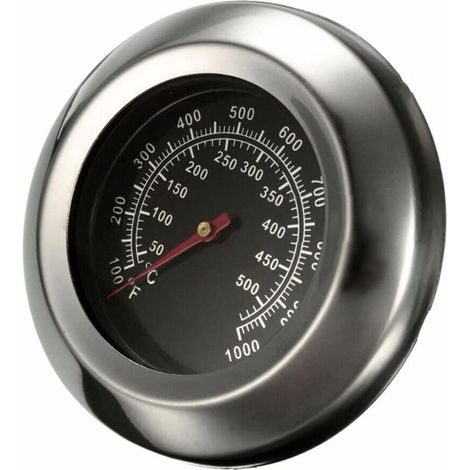 Jauge de température de rechange pour barbecue à gaz, indicateur de chaleur haute température en acier inoxydable de -100 °C à 1000 °C (1/5)