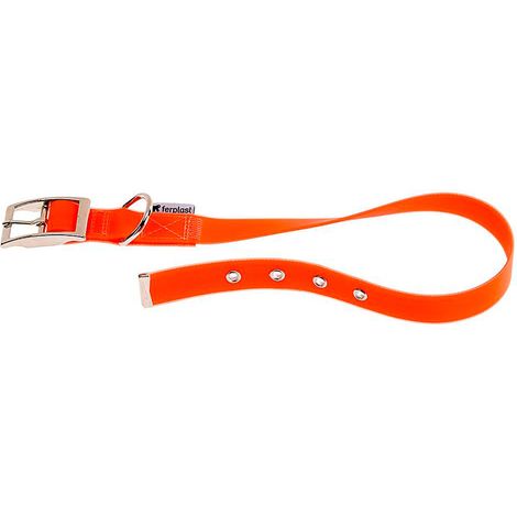 Ferplast EVOLUTION CF Collare in poliestere e Pvc per cani. Vari colori e misure.. Variante CF16/37 - Misure: A: 29-37 cm B: 16 mm - Arancione