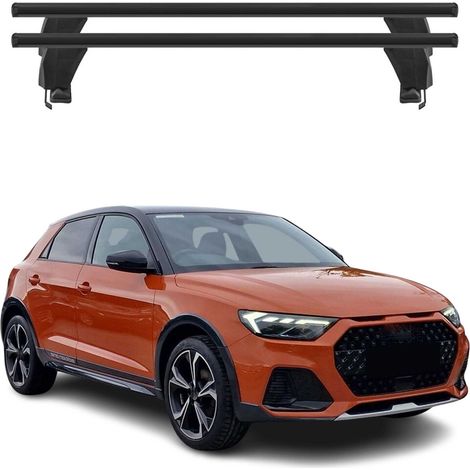 OMAC Dachträger Querträger Alu für Audi A1 GB Citycarver / Allstreet 2019-2026 – Abschließbar – T-Nut – City-Crash-getestet – Max. 50 kg Schwarz (1/5)