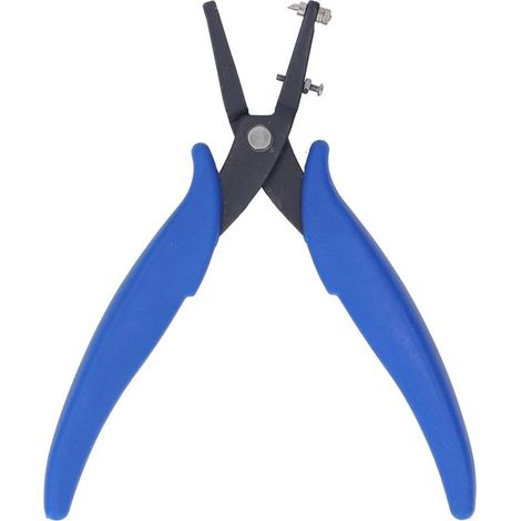 Pince Perforatrice en Métal, Trou Rond de 1,6 Mm pour Métal, Cuir, Plastique, Pince Perforatrice Ronde pour Tôle, Pince à Bijoux avec Poignée en PVC, Artisanat, Bricolage (1/5)