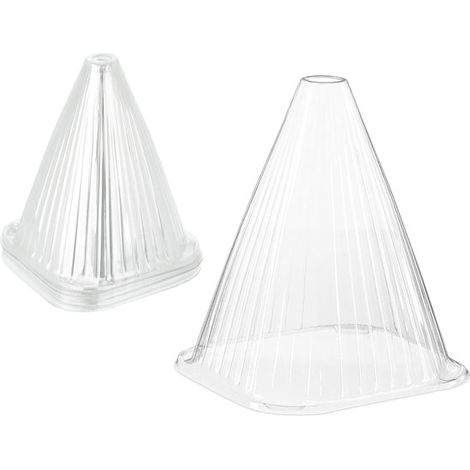 Pflanzenschutzhüllen, 24er-Set, PVC-Material, frostbeständig, Maße: H x B x T: 22 x 19 x 19 cm, transparente Pflanzenkappen. (1/5)