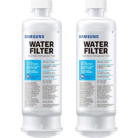 Filtre à eau frigo Samsung DA97-17376B HAF-QIN/EXP DA97-08006C RF28R7351Xenon RF23M8070backpack WS645A compatible (Lot de 2) (1/5)