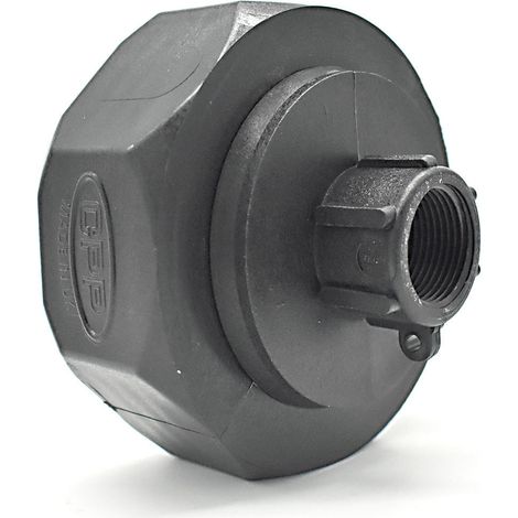 Raccord femelle S100x8 - sortie femelle 3/4'' BSP avec écrou tournant (1/2)