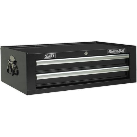 Sealey AP26029TB Superline PRO Mid-Box Tool Chest 2 Drawer - Black