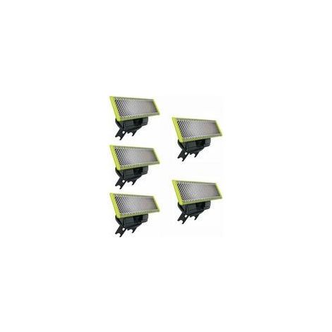 5 lames de rechange compatibles avec Philips OneBlade pour hommes – haute précision, longue durée, qualité premium (1/4)