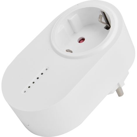 Intelligente ABS-Steckdose mit Sprachsteuerung und Fernbedienungsfunktion, unterstützt alle Sprachen für die ganze Familie, EU-Stecker 110–220 V (1/5)