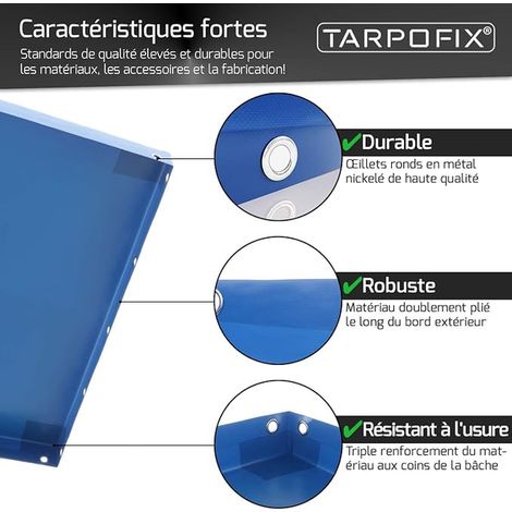 Protective Flat Tarpaulin 130 x 105 x 3 cm with Rope – Reinforced PVC for Trailer – Car Models (1/3)