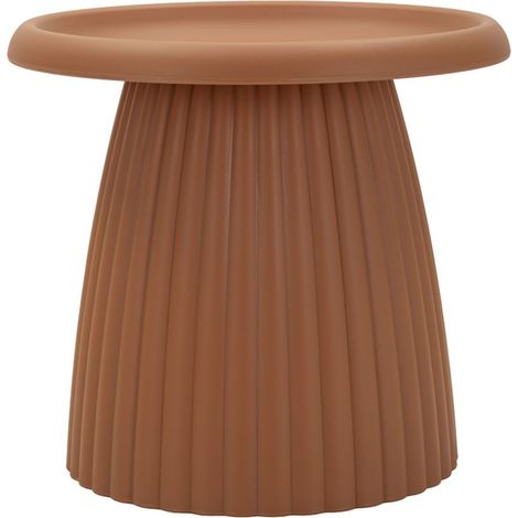 Tavolino da appoggio Geax in plastica rossa Ø 50x45 cm (1/5)