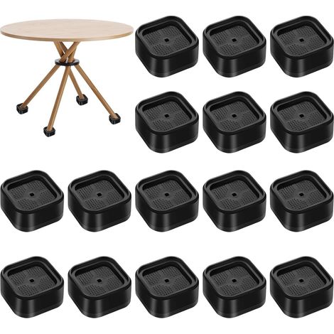 16 Pièces Rehausseur Pieds de Lit Empilable, Rehausseur Meuble 3.5cm, Rehausseurs de Meubles Antidérapant, pour Chaises, Canapés, Machines à Laver (1/5)