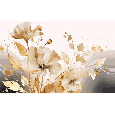Papier peint panoramique - Fleurs - 130 cm x 83 cm (1/2)