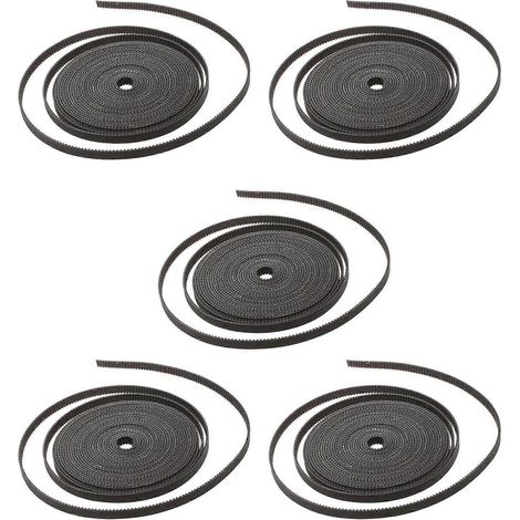 5x 5 Meter GT2 2mm Teilung 6mm breiter Zahnriemen für 3D-Drucker CNC-spezifisch()