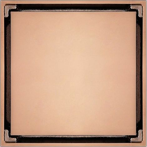 Tigrezy Golden Bathroom Scarico a pavimento con nucleo deodorante in rame di grande spostamento (oro rosa)