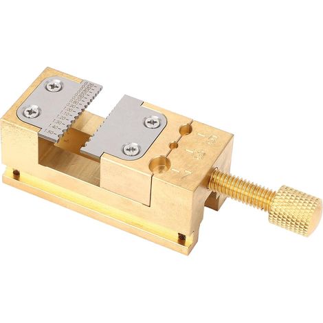 Pince de Réparation de Montre, Support Compact, Contrôle Précis, Matériau en Cuivre, Fixation de Bureau (1/5)