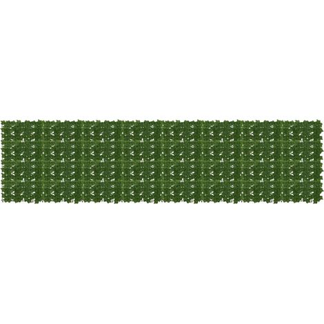Balcony Screen with Leaves Green 400 x 100 cm vidaXL