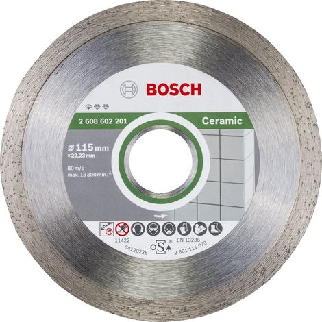 Bosch  10x  Disco  de  diamante  Standard  for  Ceramic,  115  x  22,23  x  1,6  x  7  mm  -  2608603231 (1/3)