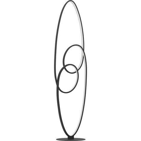 Lampadaire LED, design pour salon, lampe sur pied incurvée en (1/4)