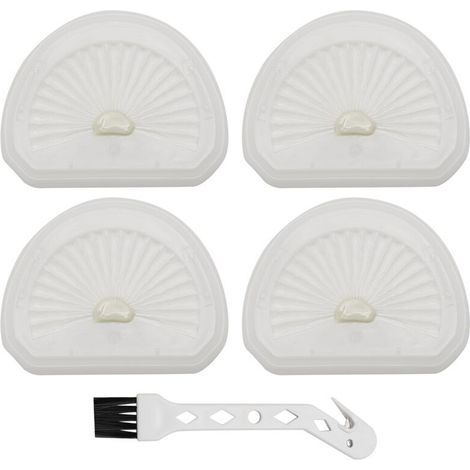 Convient aux filtres HEPA de rechange en paquet de 4, pour les aspirateurs à main Black & Decker, filtres VLPF10 HLVA320J00. (1/3)