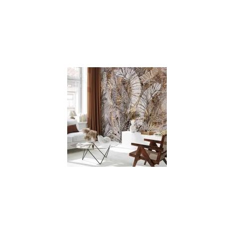 Papel pintado artgeist Honey Plumes suave 350x256 cm