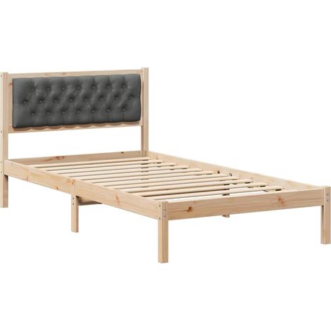 Maison Exclusive - Estructura de cama con cabecera Gris oscuro 10 (1/5)
