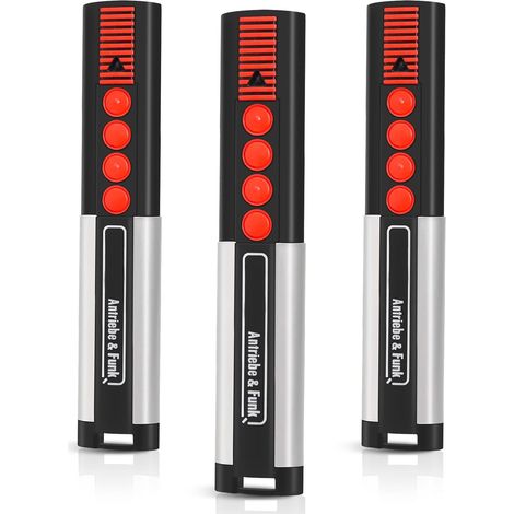 Télécommande Garage pour 868MHz, Lot de 3 Bips Portail 4 Canaux Pour 4020 4021 4025 4026 4031 4035 TX03-868 50m Portée, 6 Piles Incluses Boîtier Inox Coulissant Anti-chocs (1/5)