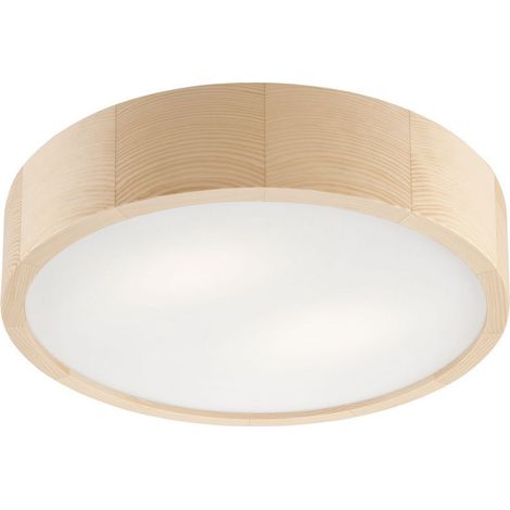 Lamkur Round Plafoniera Cilindrica Pino, 2x E27 (1/4)