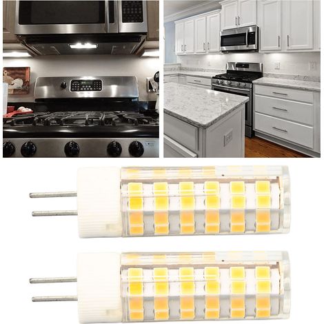 Ampoule LED G8, ampoule micro-ondes à intensité variable, 6W, équivalente à une lampe halogène de 60W (540LM), 76 LED lumière chaude. (1/5)