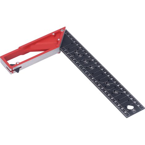 45° 30° 90° Zimmermannswinkel, Mehrwinkel-Markierwerkzeug, 3 mm verstärktes Aluminium, hohe Präzision, 25 cm, für universelle Messungen (1/5)