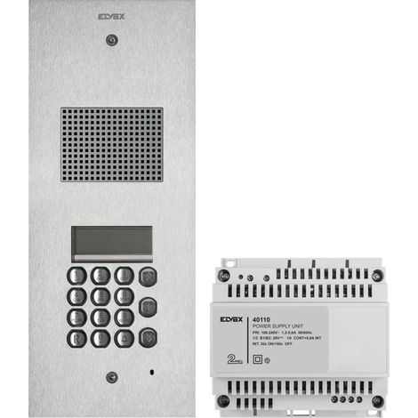 VIMAR - K41540 Steely 2F Kit + Audio-Tastatur + Stahldisplay
